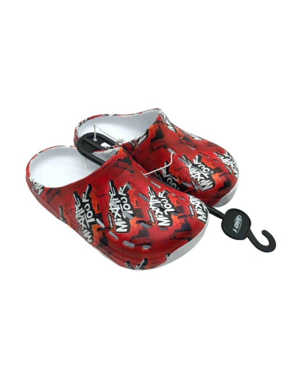 And1 Kids Mixtape Tour Bodega Clog Red White 12